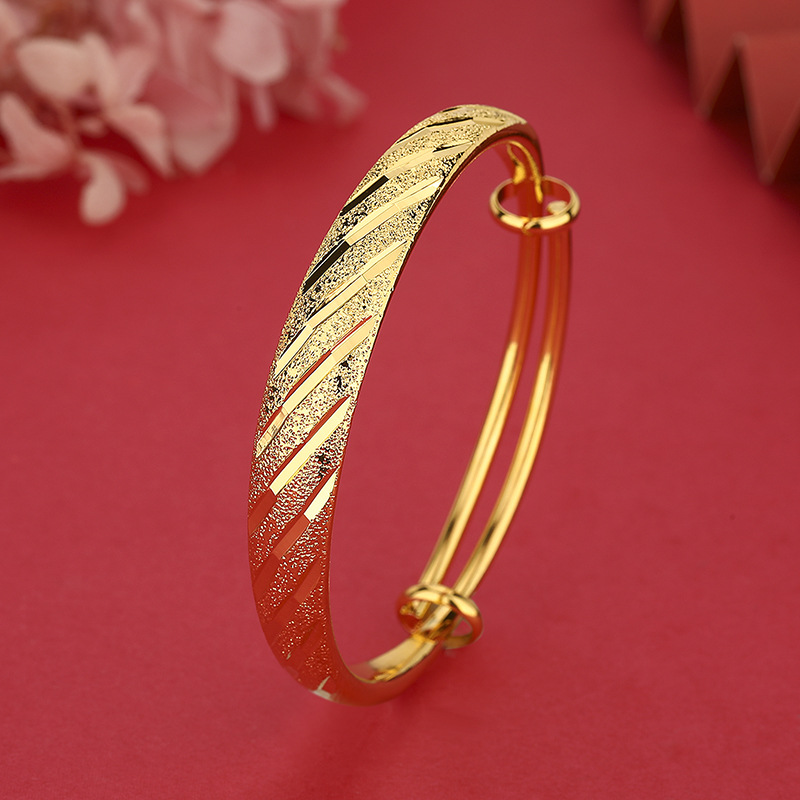 24K Gold Women's Wide Bangle | - đánh giá và giá Photography Yellow
