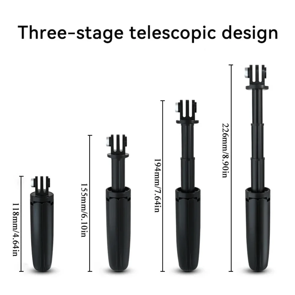Mini Extendable Tripod Foldabl - đánh giá và giá Gopro Action Camera Hero 12 Black