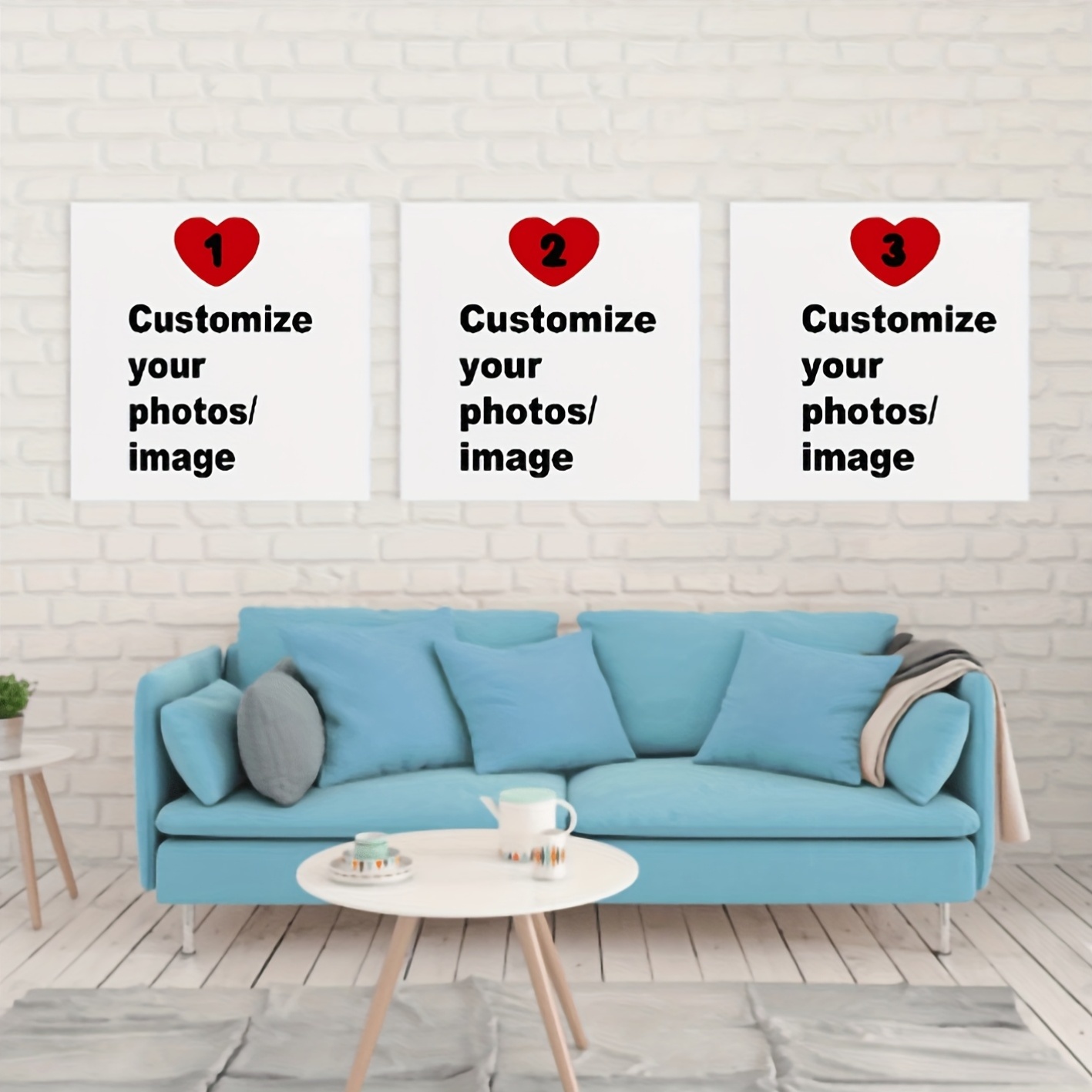3pcs/set Custom Square Canvas  - đánh giá và giá Photography Interior
