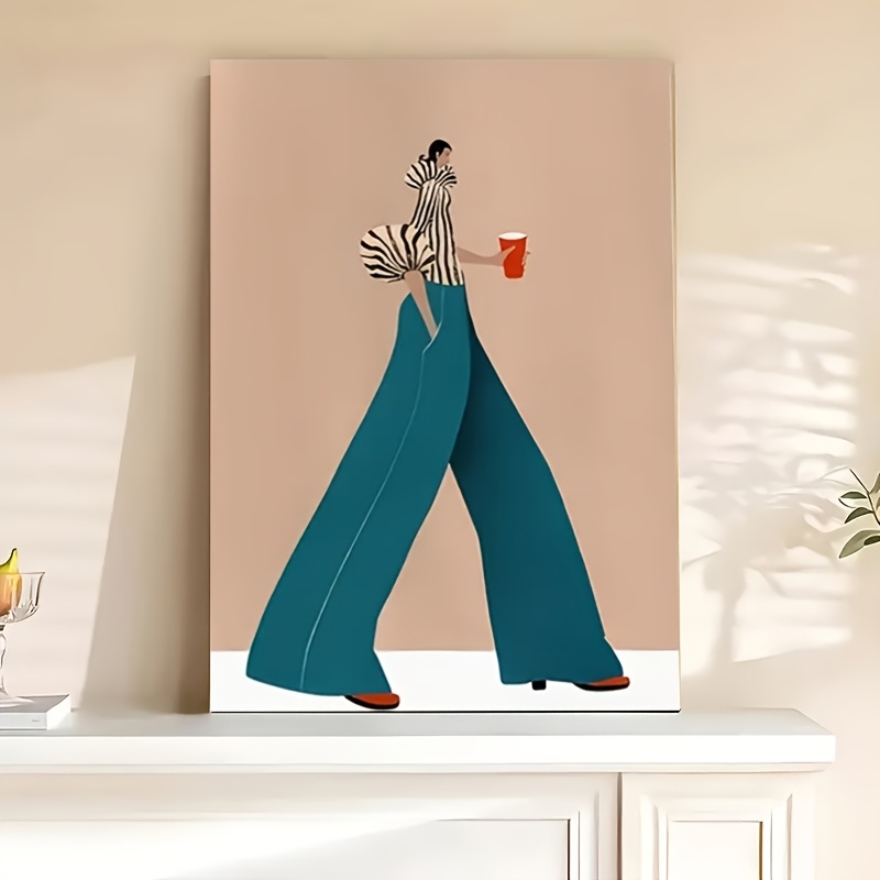 Fashionable Blue Pants Woman P - đánh giá và giá Photography Trend